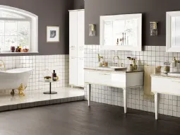 Magnifica in laccato lucido Bianco Prestige e profili Oro