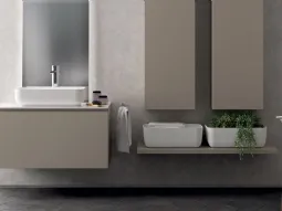 Qi in laccato opaco Grigio Selce