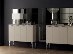 Living Exclusiva alta in Laccato opaco Visone