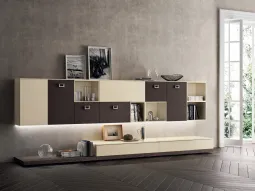 Living Exclusiva Beige e Pelle Ebano