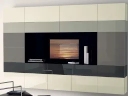 Living Tetrix con Ante in Vetro