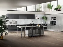 Exclusiva in Laccato lucido Grigio Ferro