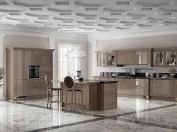 Exclusiva in Laccato lucido Grigio Tundra