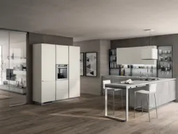 Evolution in decorativo Concrete Medium e laccato Bianco opaco