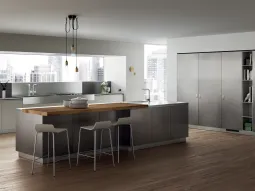 Foodshelf laccato effetto ossidato Stained Steel