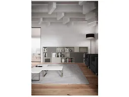 Libreria in laccato Grigio